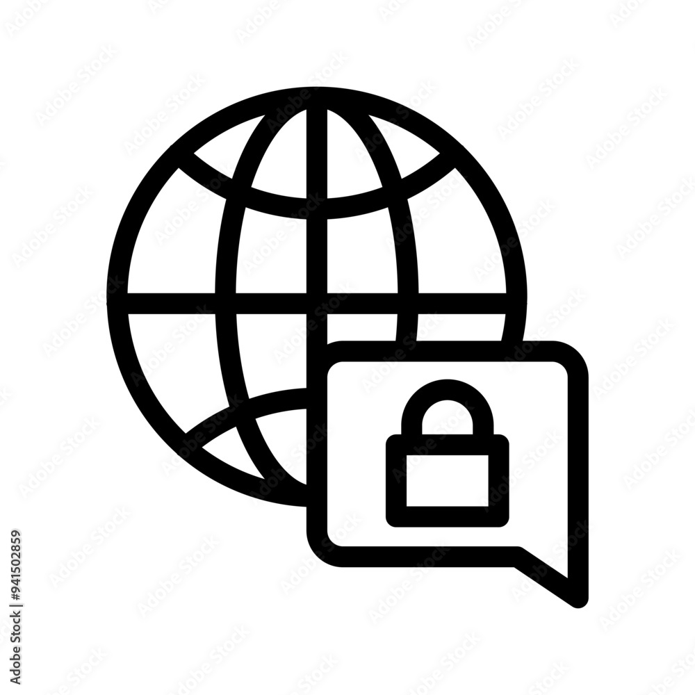 17 web security line icon illustration vector graphic 17 web security line icon illustration vector graphic