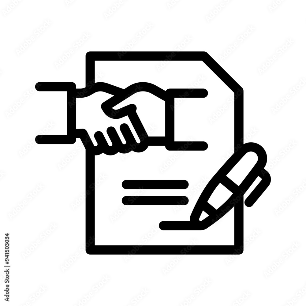 30 contract line icon illustration vector graphic 30 contract line icon illustration vector graphic