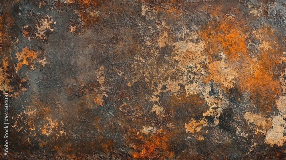 Old iron surface with layers of rust and decay, creating an industrial, gritty texture in varying shades of brown Old iron surface with layers of rust and decay, creating an industrial, gritty texture in varying shades of brown