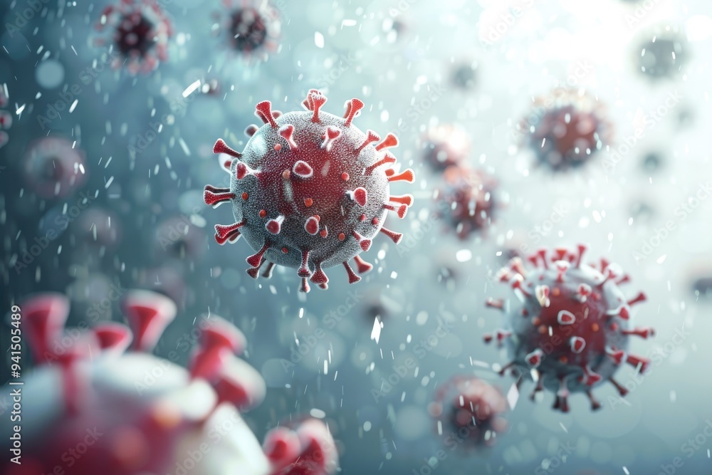 Close-up Visualization of Viruses in a Vivid Microscopic 3D Close-up Visualization of Viruses in a Vivid Microscopic 3D