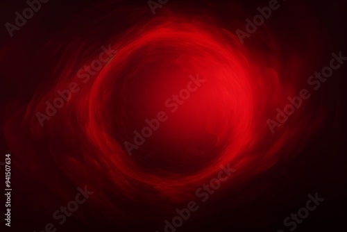 Multi-layer circular Red soft steam effect is required. The background is black, side view, realistic photo