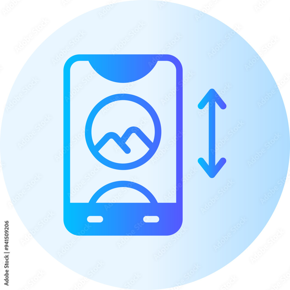 scroll gradient icon scroll gradient icon