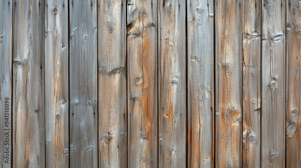 Top view of a wooden fence with vertical planks, showcasing natural weathering and rough textures, ideal for a rustic background Top view of a wooden fence with vertical planks, showcasing natural weathering and rough textures, ideal for a rustic background