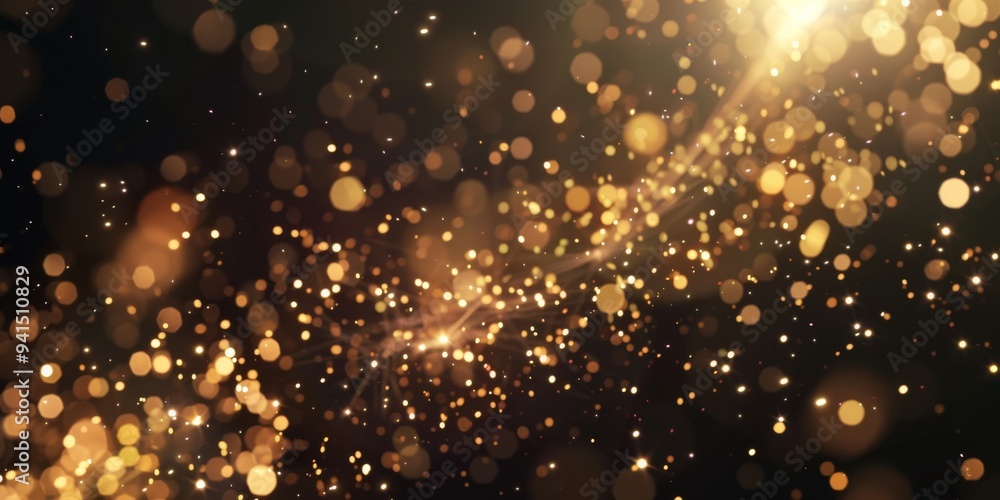 Experience the mesmerizing beauty of a golden glitter explosion. Watch as shimmering light particles dance and twirl, creating a dazzling visual display perfect for festive and celebratory scenes. Experience the mesmerizing beauty of a golden glitter explosion. Watch as shimmering light particles dance and twirl, creating a dazzling visual display perfect for festive and celebratory scenes.