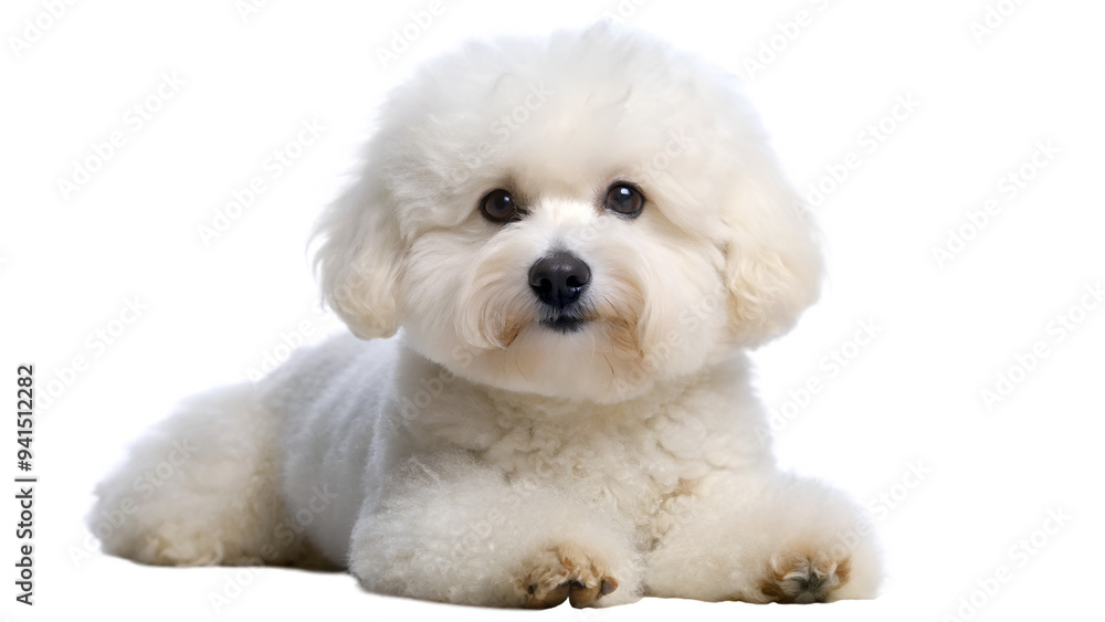 Bichon frise dog isolated on transparent background Bichon frise dog isolated on transparent background