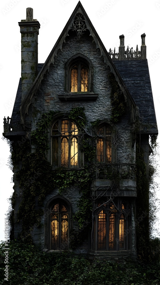 Haunting Mansion in the Desolate Countryside A 3D Render of Gothic Horror Haunting Mansion in the Desolate Countryside A 3D Render of Gothic Horror