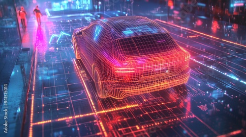 Autonomous Car LiDAR Sensing photo