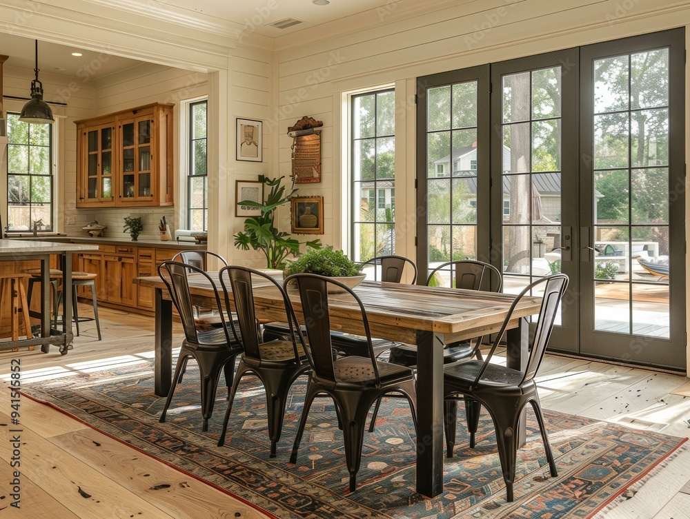Newly Renovated Kitchen and Dining Room, Modern Design Newly Renovated Kitchen and Dining Room, Modern Design