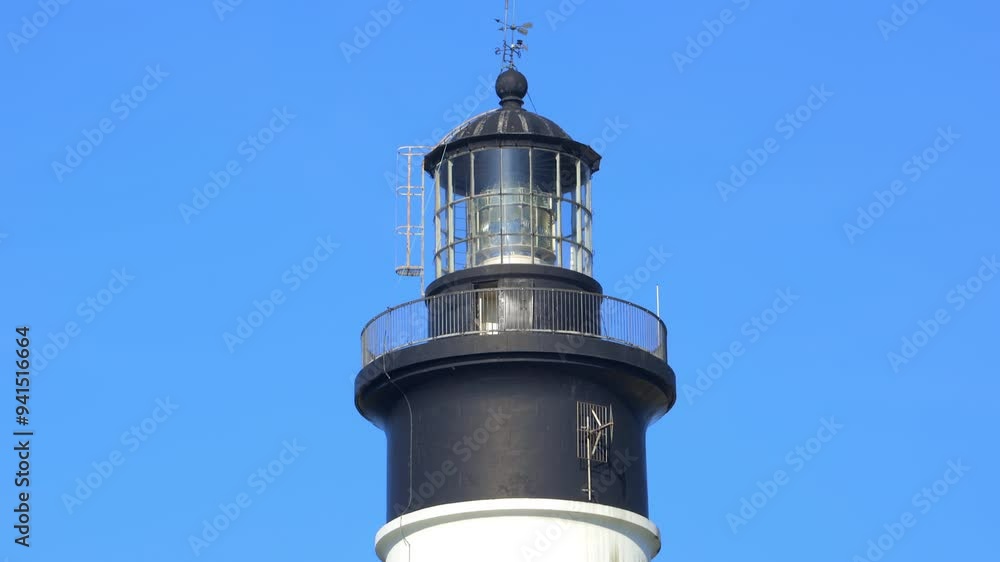 Top of the Phare de Chassiron lighthouse in Saint-Denis-d'Oléron, France Top of the Phare de Chassiron lighthouse in Saint-Denis-d'Oléron, France