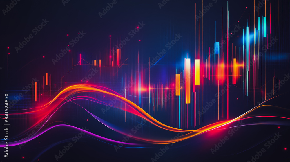 Charts and graphs with statistics for innovation Digital analyzes business potential and predicts future developments in the company's growth. Abstract black background Charts and graphs with statistics for innovation Digital analyzes business potential and predicts future developments in the company's growth. Abstract black background