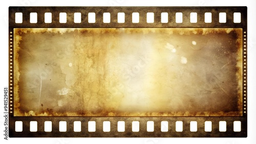 Wallpaper Mural Sun-Bleached Memories: A Vintage 35mm Film Strip with Dust and Scratches - Blank Cinematic Frame for Retro Photograp  Generative AI Torontodigital.ca