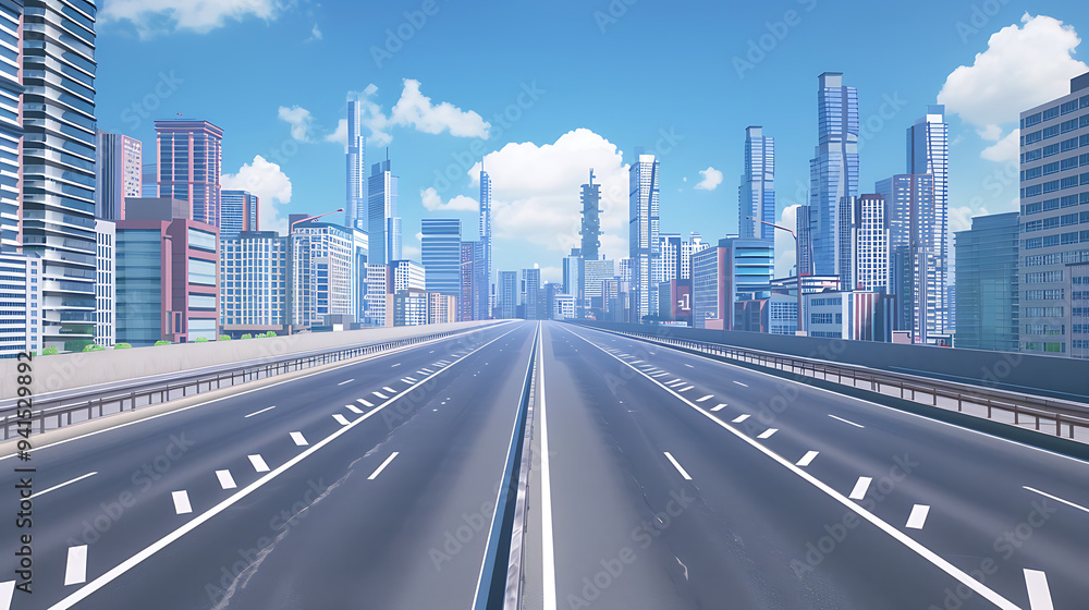 Fototapeta premium road in the city