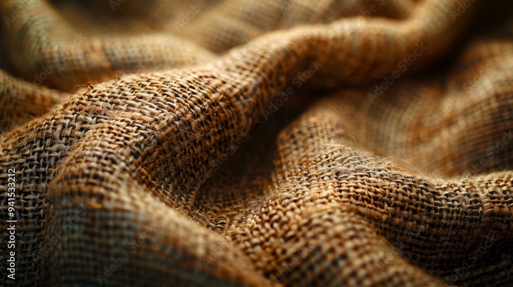 Close-up of a Woven Fabric, Patterned Texture Close-up of a Woven Fabric, Patterned Texture