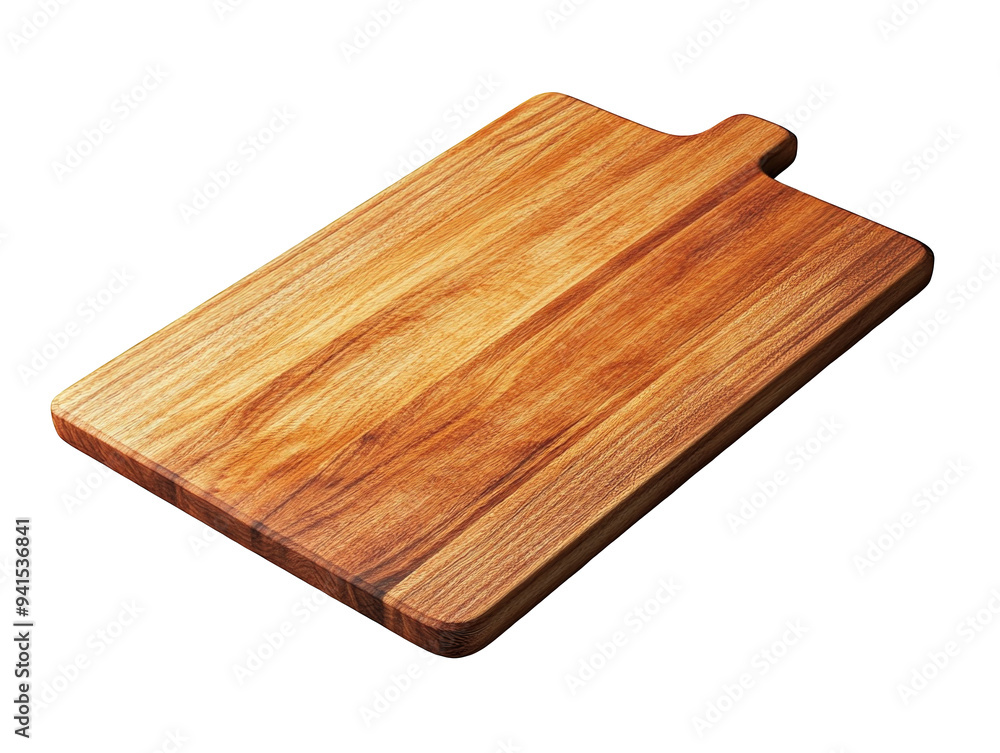 Wooden cutting board on white background, simple and polished. Wooden cutting board on white background, simple and polished.