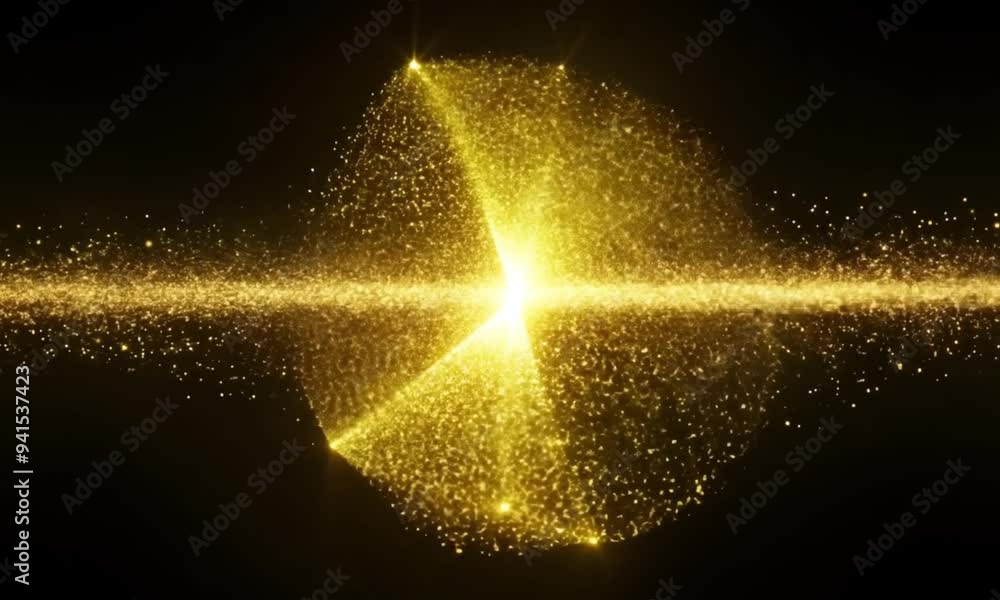 custom made wallpaper toronto digitalAnimated Glowing Shooting Star with a Golden Particle Tail on Black Background