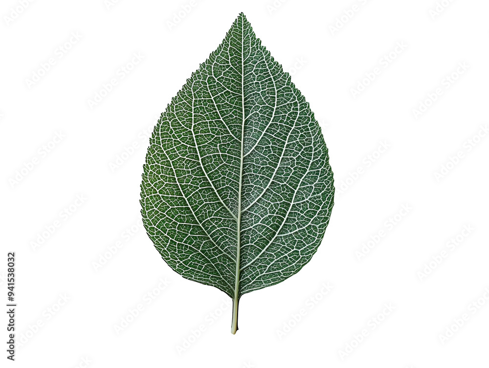 Obraz premium green leaf isolated on white