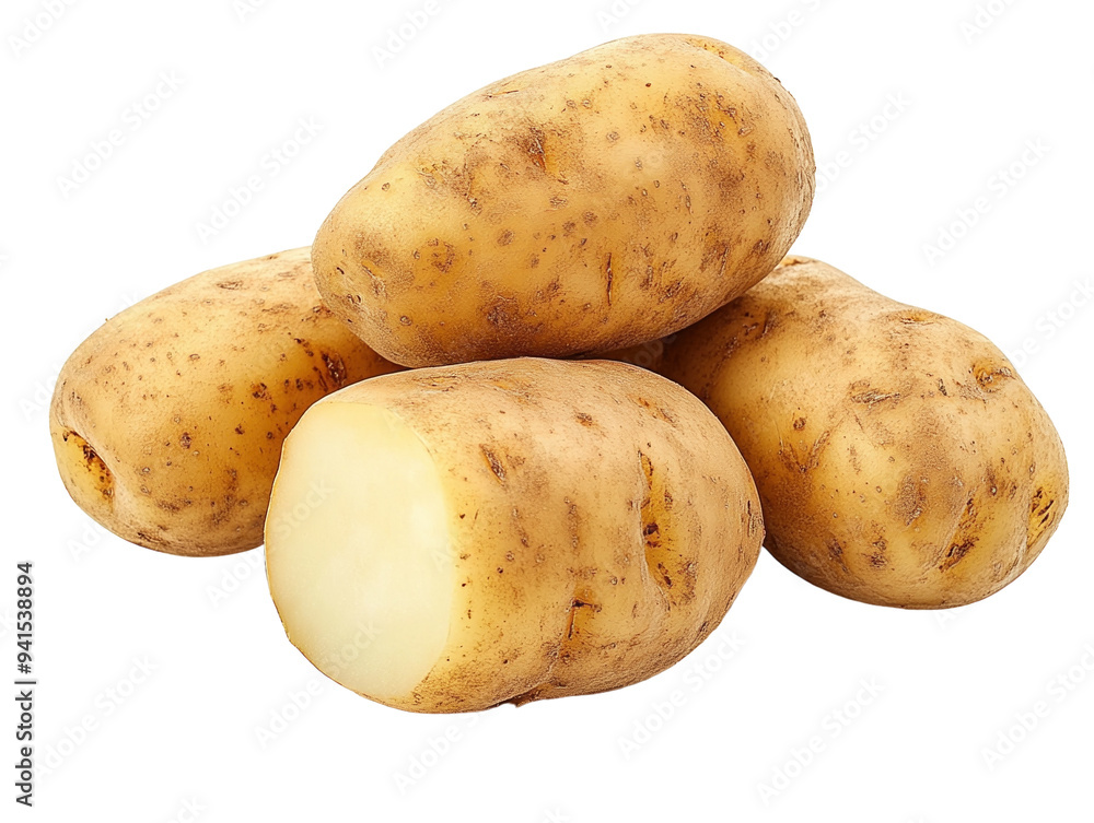 Pile of fresh potatoes, isolated on white background, high detail, natural PNG transparent. Pile of fresh potatoes, isolated on white background, high detail, natural PNG transparent.