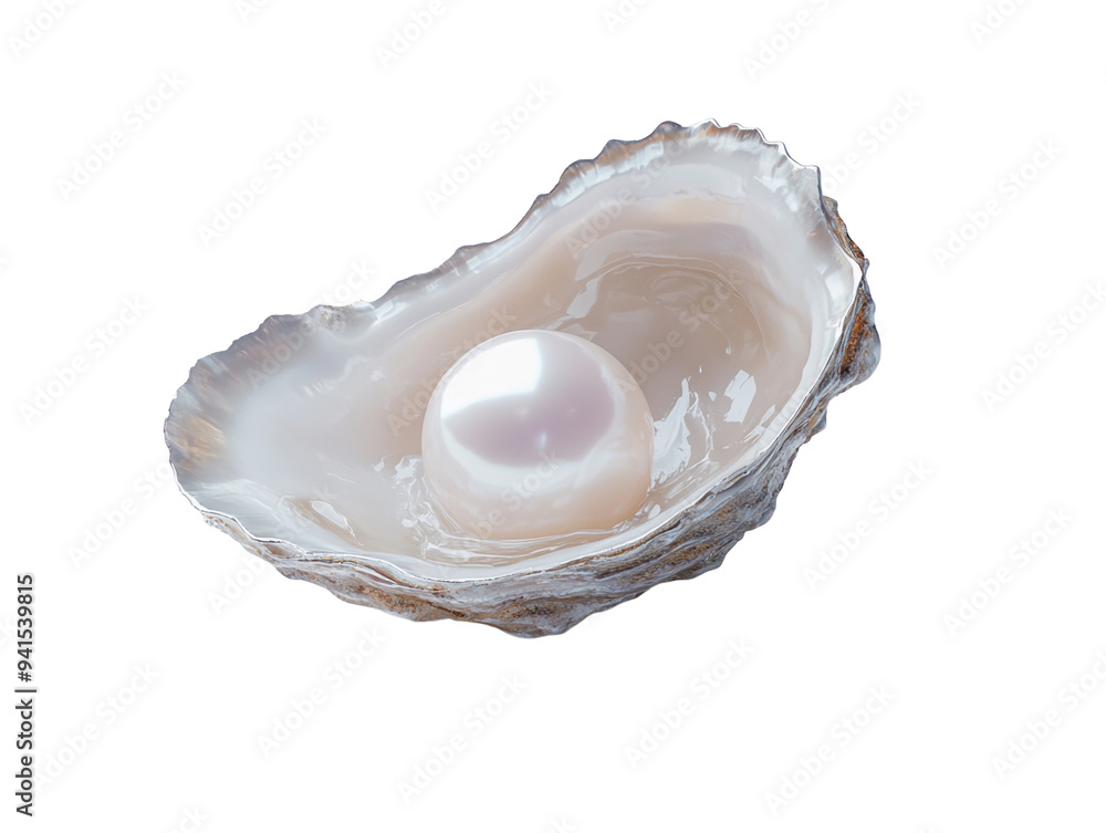 Oyster with pearl inside on a white background. PNG transparent. Oyster with pearl inside on a white background. PNG transparent.