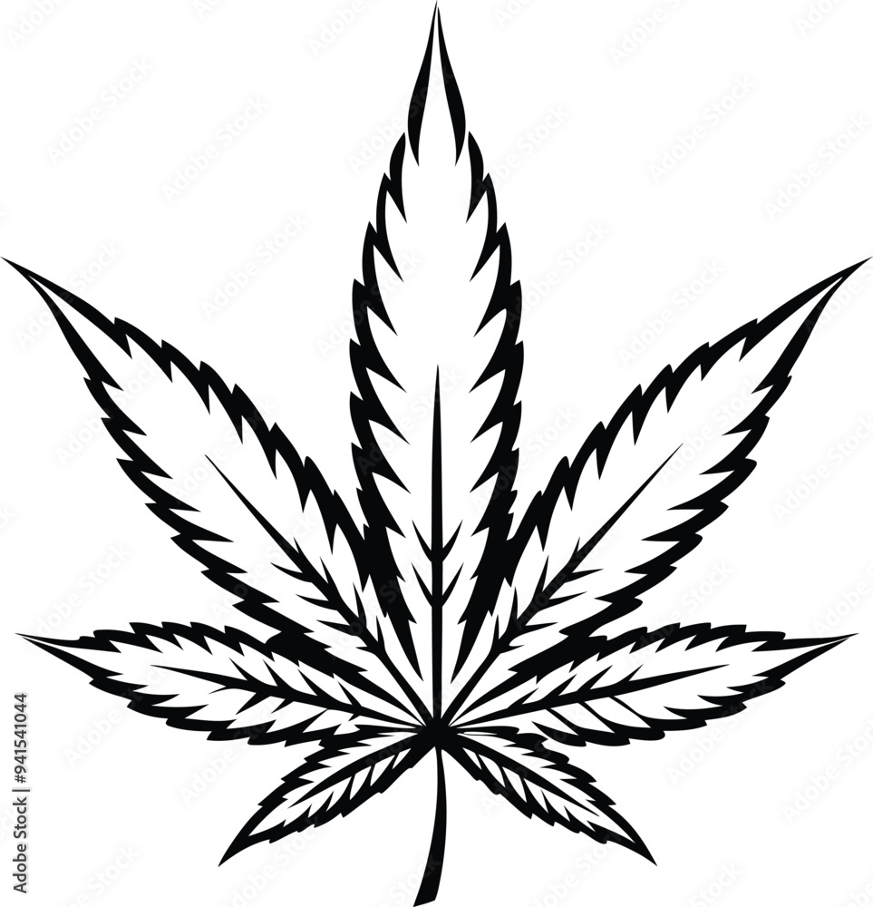 marijuana leaf silhouette illustration black and white marijuana leaf silhouette illustration black and white