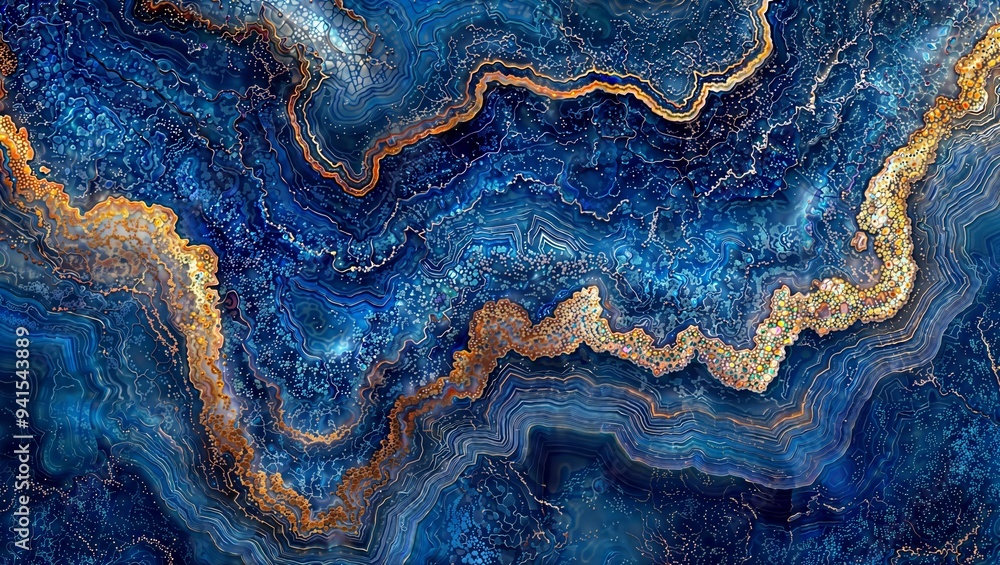 Abstract Marble Swirls. Dynamic blue and orange marbled texture. Abstract Marble Swirls. Dynamic blue and orange marbled texture.