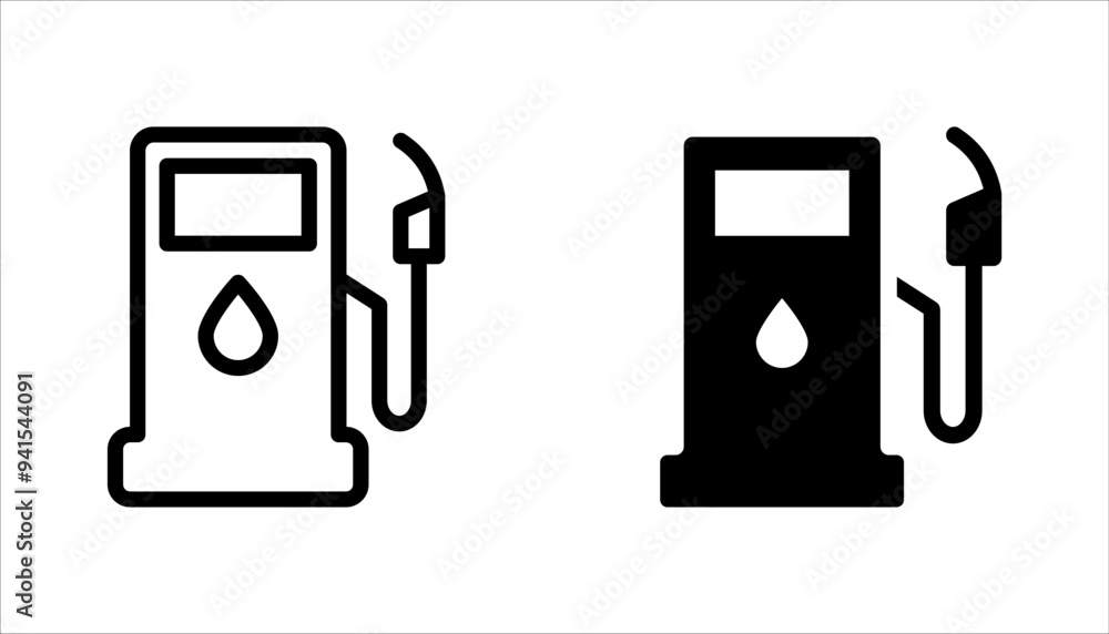 Gas station vector icon set. For web design, app and UI. isolated on white background. Gas station vector icon set. For web design, app and UI. isolated on white background.