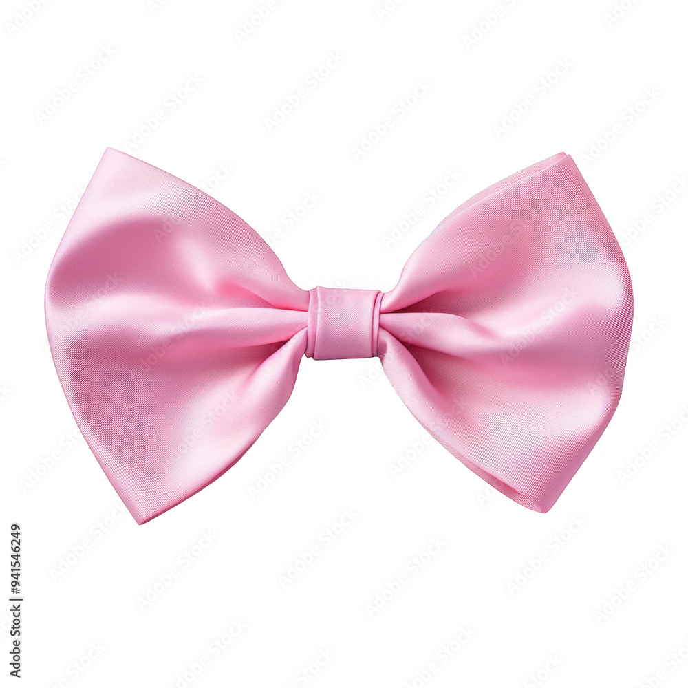 Pink Bow Isolated on a Transparent Background Pink Bow Isolated on a Transparent Background