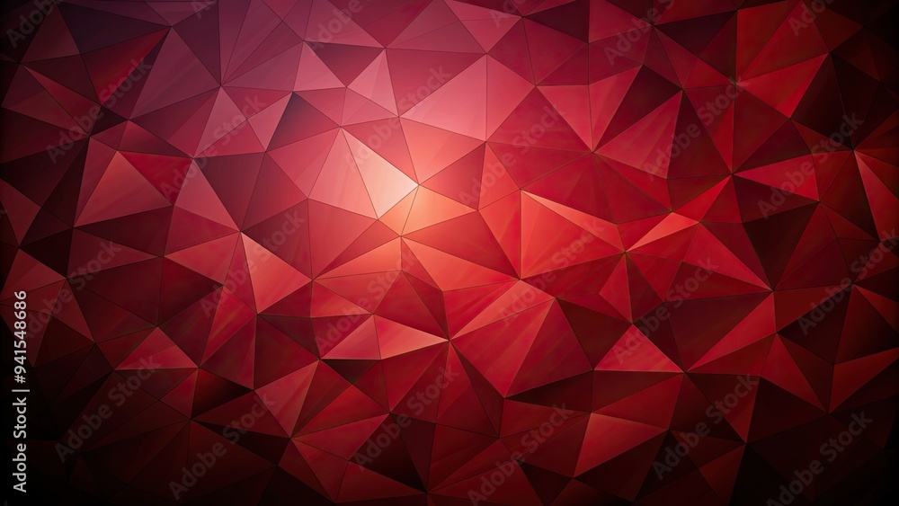 Obraz premium Polygonal abstract dark red background reflected, abstract, sophisticated, creative, contemporary, illustration, digital, texture, dark red, design, minimalistic, modern, elegant, pattern