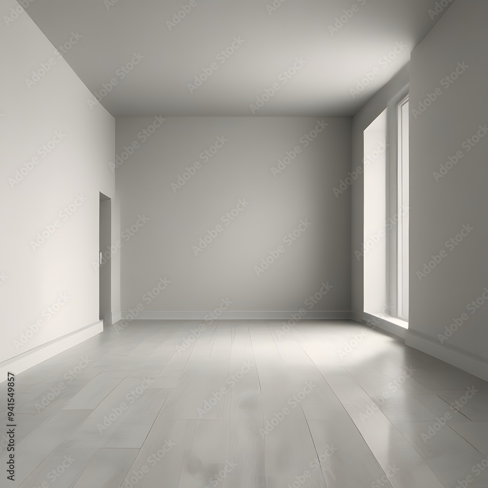 Obraz premium empty room with a window. empty room with walls. empty white room. empty white room with windows. modern living room design. modern office room interior design.