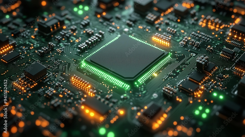 Obraz premium 半導体のイメージ画像