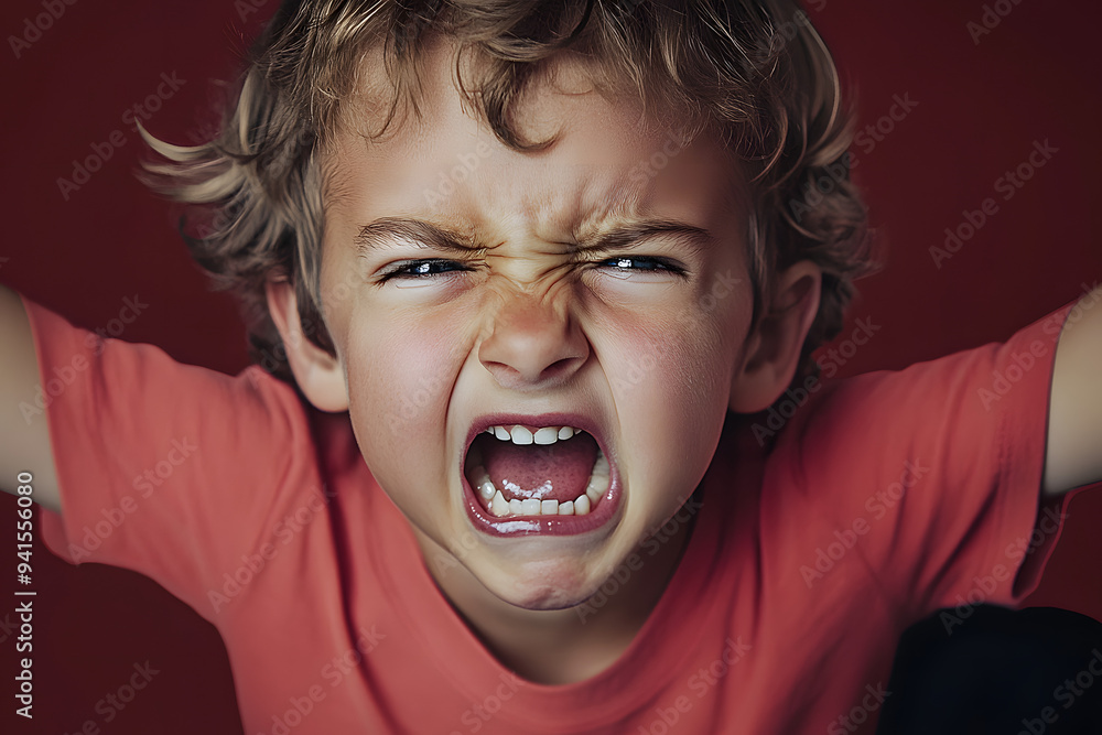 Troublesome kid angry Troublesome kid angry