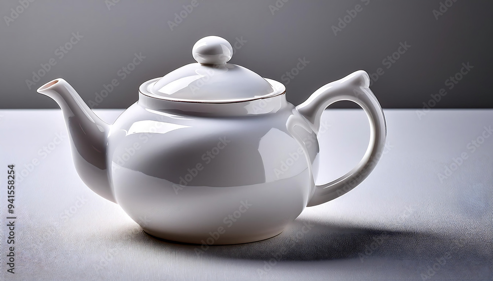 white pristine white teapot neutral background white pristine white teapot neutral background