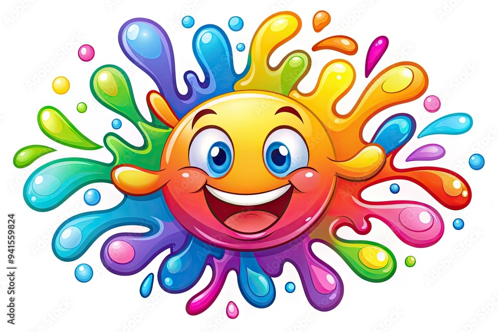 Cartoon Splash: Active logo with a fun and playful style, featuring vibrant colors, exaggerated lines, and cartoonish elements. Cartoon Splash: Active logo with a fun and playful style, featuring vibrant colors, exaggerated lines, and cartoonish elements.