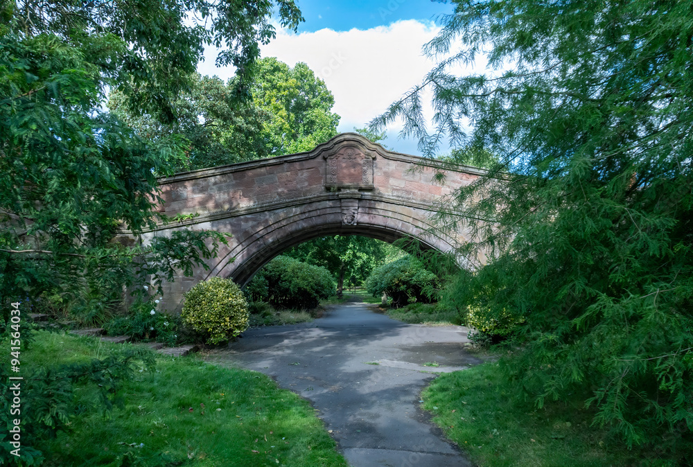 Dell Bridge in Port Sunlight, Birkenhead, Wirral, UK Dell Bridge in Port Sunlight, Birkenhead, Wirral, UK