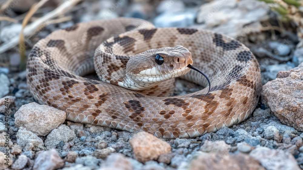 Close Up of a Western Diamondback Rattlesnake Close Up of a Western Diamondback Rattlesnake