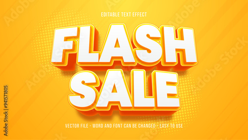 Flash sale editable text effect , light text style