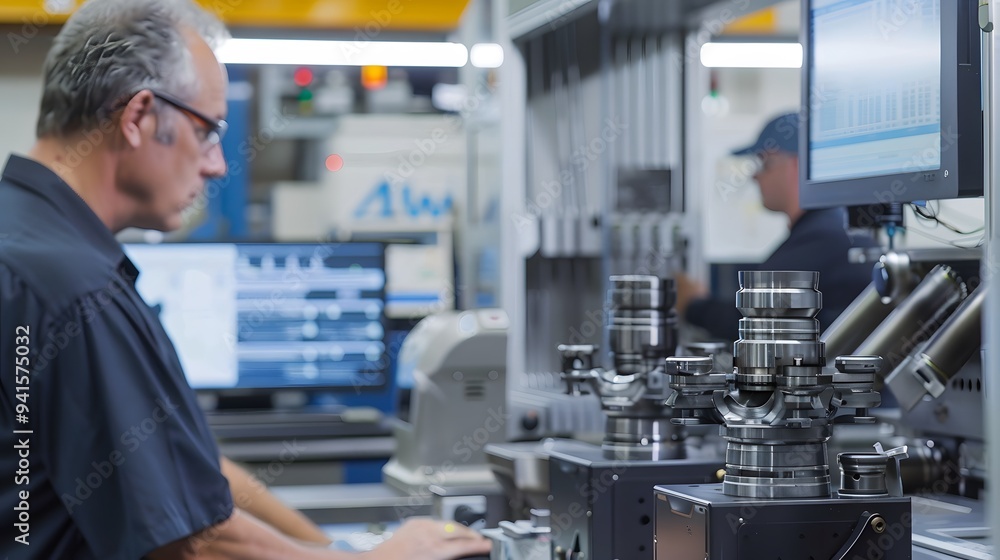 Engineers overseeing a production line where CAD to CAM integration drives automation and precision Engineers overseeing a production line where CAD to CAM integration drives automation and precision