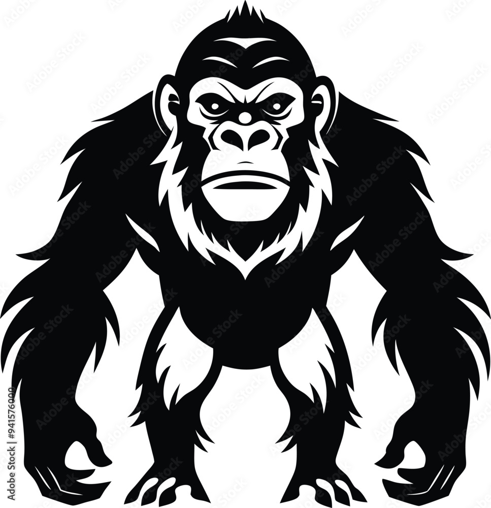 apes silhouette illustration black and white apes silhouette illustration black and white