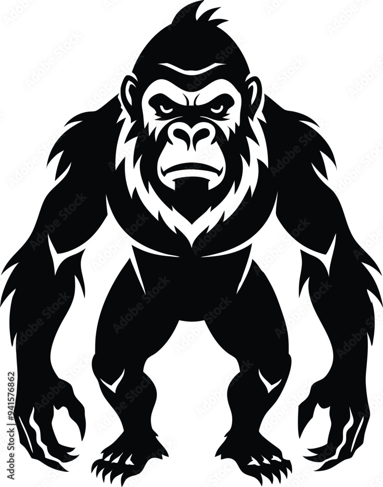 apes silhouette illustration black and white apes silhouette illustration black and white