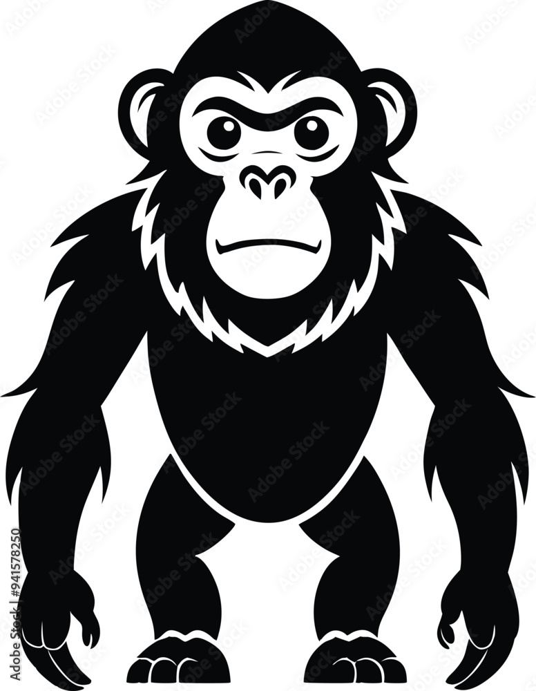apes silhouette illustration black and white apes silhouette illustration black and white