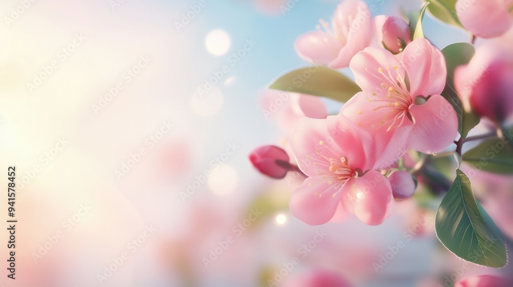 A beautiful close-up of pink cherry blossoms with soft bokeh background, symbolizing spring and renewal in nature. A beautiful close-up of pink cherry blossoms with soft bokeh background, symbolizing spring and renewal in nature.