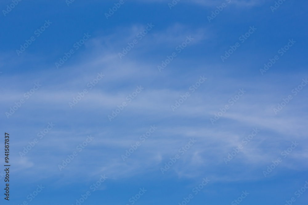 Fototapeta premium White cloud in blue sky nature