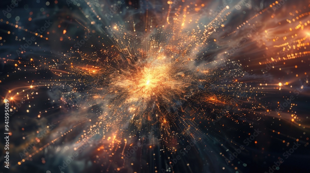 Star or asteroid explosion, Abstract background. Best for wallpaper and poster background. Star or asteroid explosion, Abstract background. Best for wallpaper and poster background.