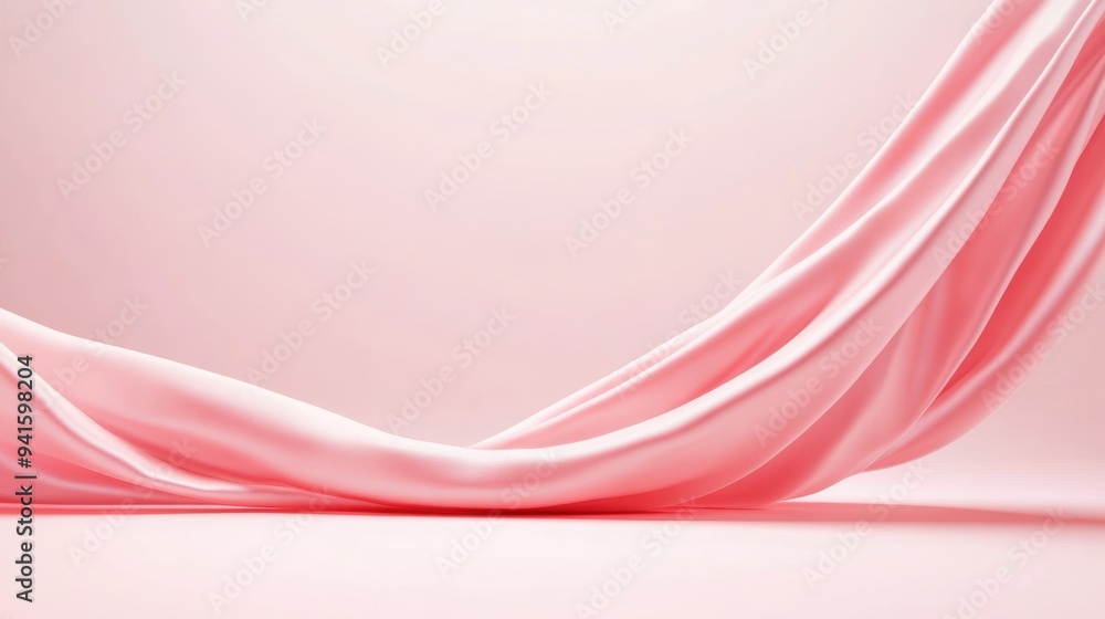 Elegant pink fabric draped softly, creating a serene and soothing atmosphere. Perfect for backgrounds and artistic projects. Elegant pink fabric draped softly, creating a serene and soothing atmosphere. Perfect for backgrounds and artistic projects.