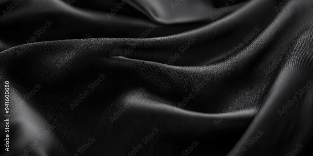Elegant Black Velvet Drapery Elegant Black Velvet Drapery