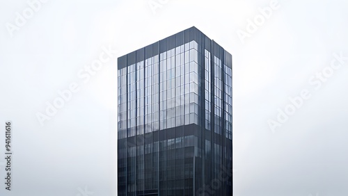 Wallpaper Mural modern office building with windows. modern office building. silhouette of skyline. skyline silhouette. illustration of a buildings. painting of a skyline building. Torontodigital.ca