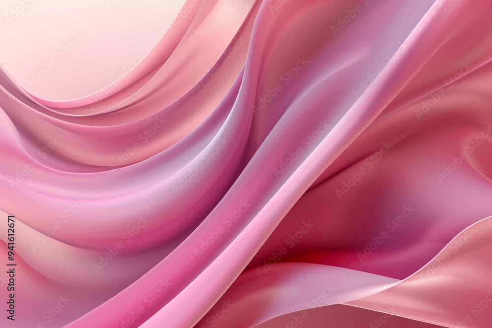 Fototapeta premium Minimalist pink wave abstract background