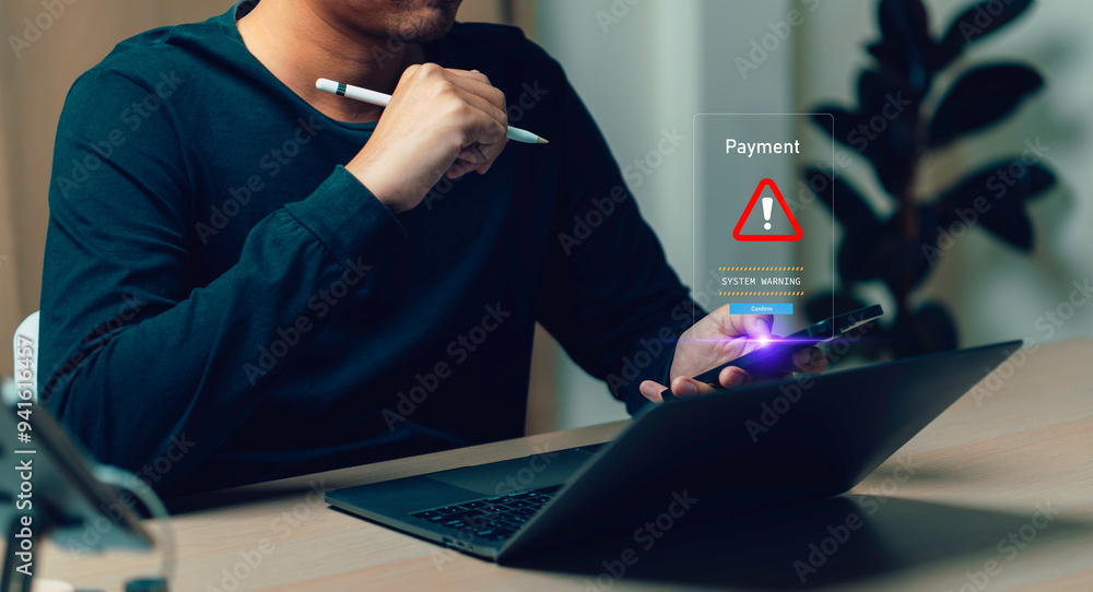 Cyber security network. Data protection concept. Digital online payment. person using mobile smart phone, online payment, banking, online shopping. Technology online banking applications.