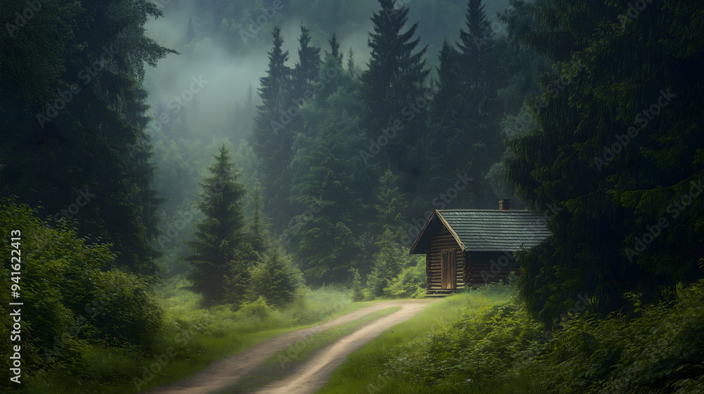 Serene Forest Retreat: A Cabin in the Mist Serene Forest Retreat: A Cabin in the Mist