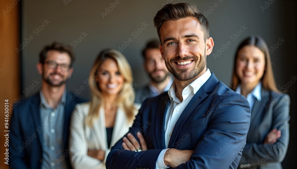Confident Candidate in Front of Diverse Interview Panel - Spotlight on Ideal Job Seeker in Competitive Market Confident Candidate in Front of Diverse Interview Panel - Spotlight on Ideal Job Seeker in Competitive Market
