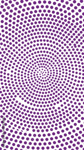 Repeating minimalist halftone pattern with small purple circles arranged in a grid